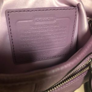 Lavender Metallic Authentic Coach Crossbody